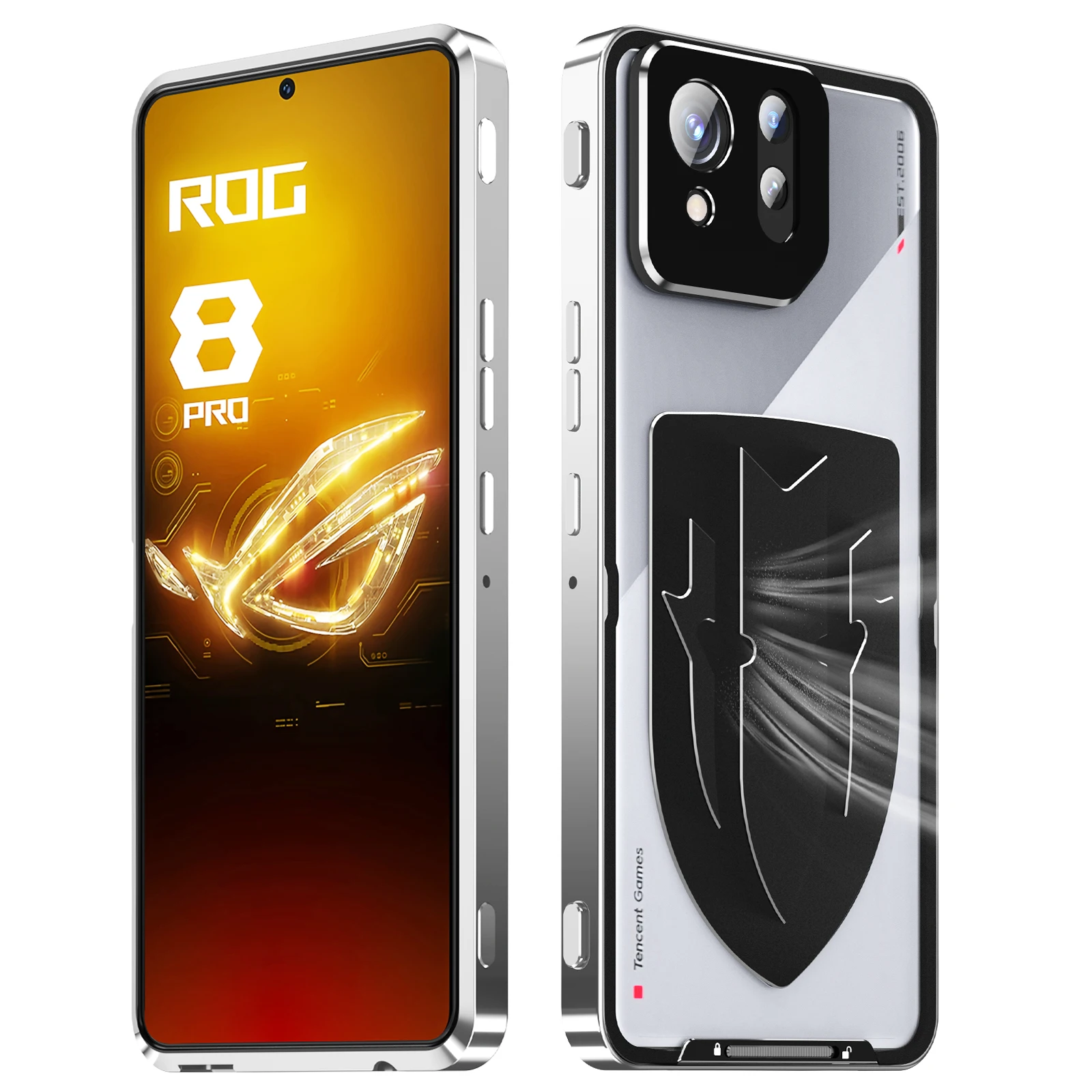 

For ASUS ROG Phone 8/8 Pro 5G case, Ultra-Thin Cover Soft Bumper+Frosted Back Protection+Graphene Heat Dissipation Sticker