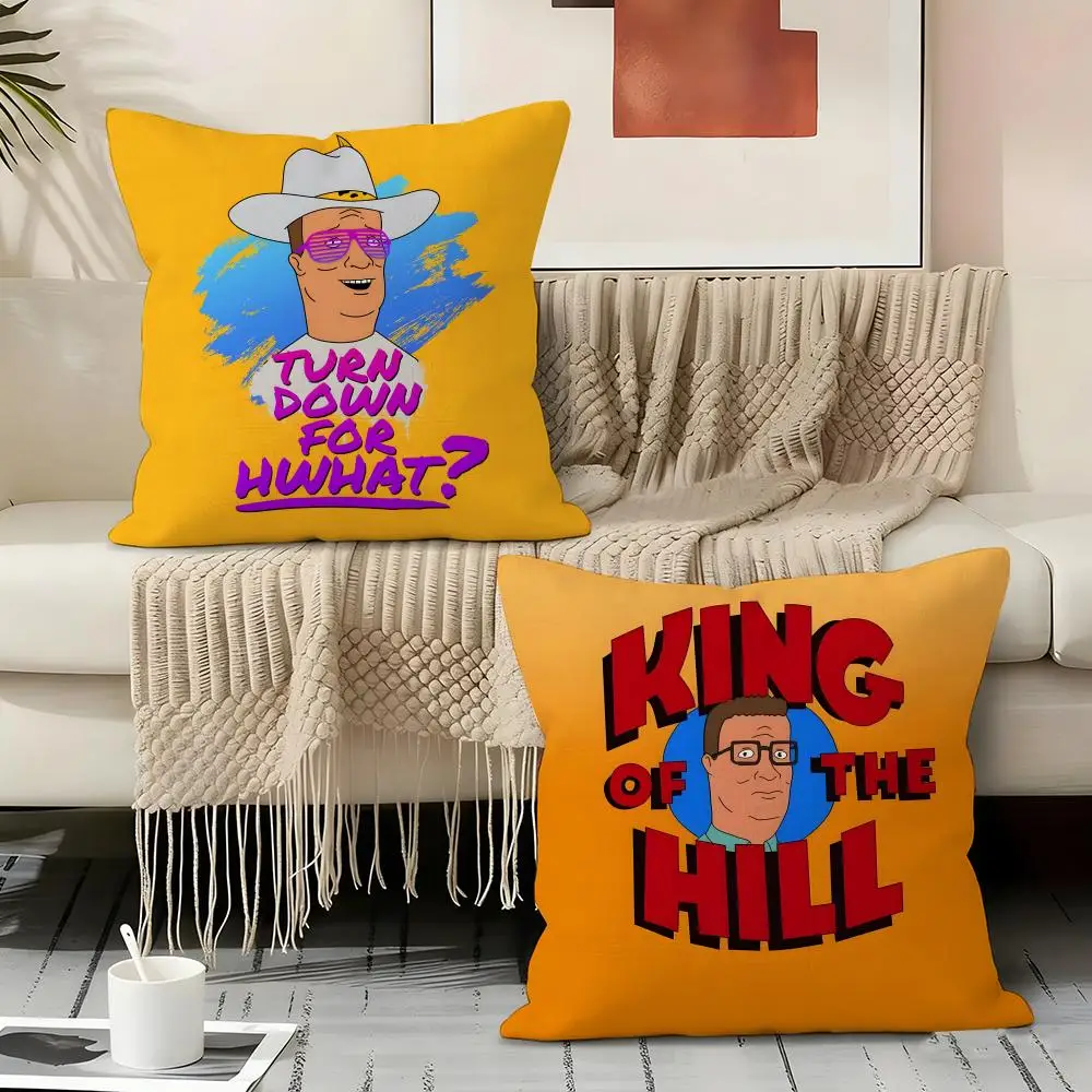 K-king Of The Hill Pillow Case Pillowcase, Double-sided Printed, Sofa Cushion, Bedroom Headboard Pillow
