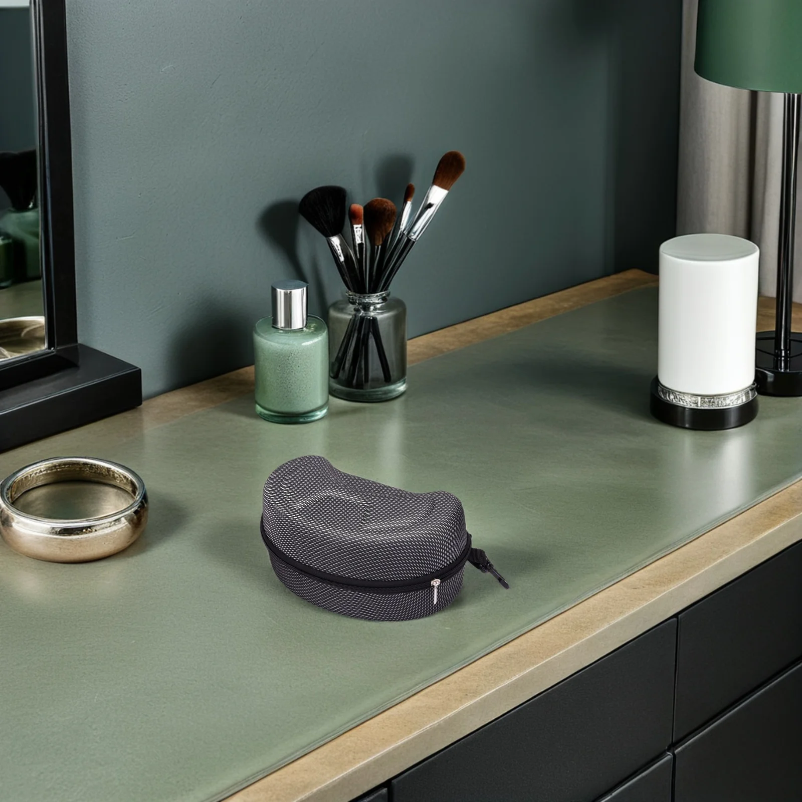 حافظة نظارات إيفا صلبة كبيرة حافظة نظارات للدراجات النارية صندوق نظارات التزلج مقاوم للصدمات تصميم خطاف محمول مقاوم للماء