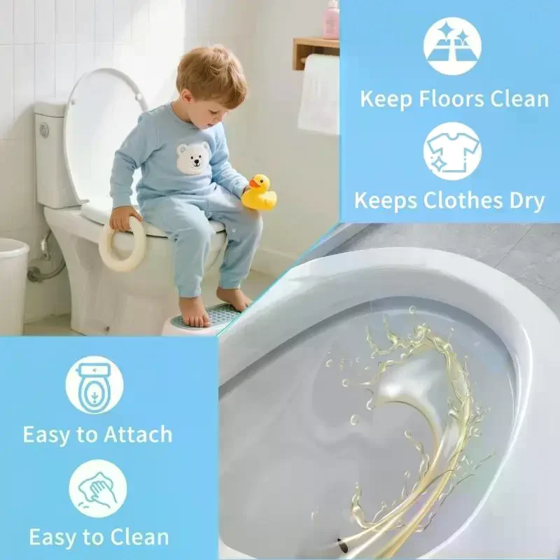 1PCS Modern Toilet Splash Protectors For Men Leak Proof PC Design Universal Training Use Bathroom Essential