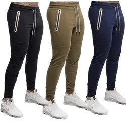 Calça moletom com zíper masculina, calça de moletom casual, 3XL, outono, inverno