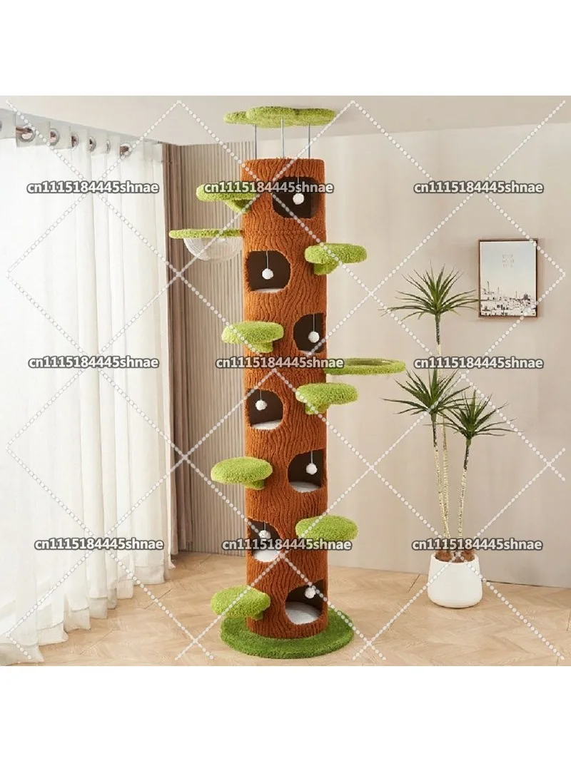 Cat climbing frame cat nest integrated household space capsule Tongtian pillar  tree shelf sisal  toy cross-border direct