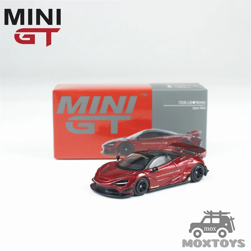 

MINI GT 1:64 720S LB Works Gem Red LHD Paper / blister box Diecast Model Car