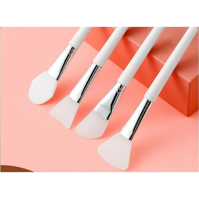Cepillo de silicona para máscara Diy, molde de silicona para salón de belleza, cepillo para máscara refrescante, cepillo de maquillaje, cepillo de cabeza suave, maquillaje de belleza