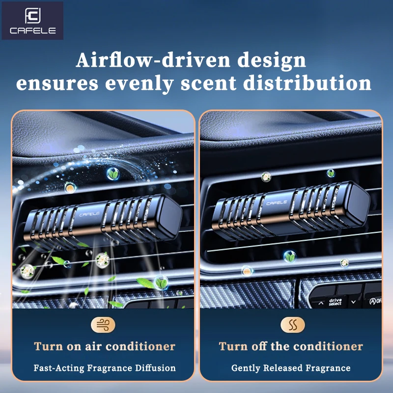 معطرات الهواء للسيارة تنفيس الهواء مشبك عطر السيارة ناشر رائحة الطبيعة مع خرز عطر متعدد موزع رائحة السيارة