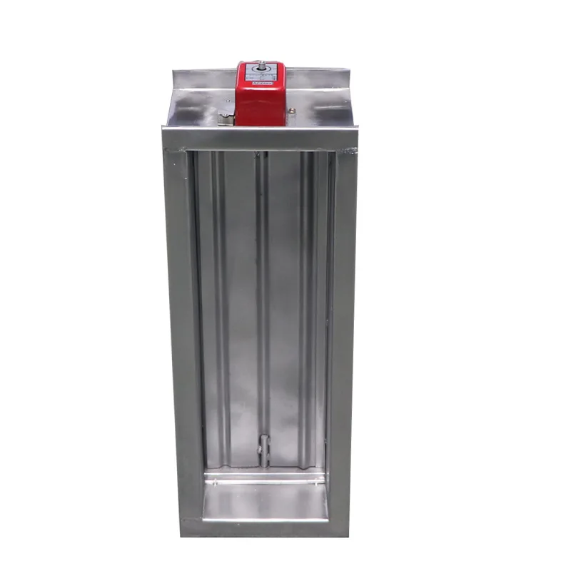 Air valve Stainless steel electric folio multi-page regulating valve Square electric air volume regulating valve Galvanized air
