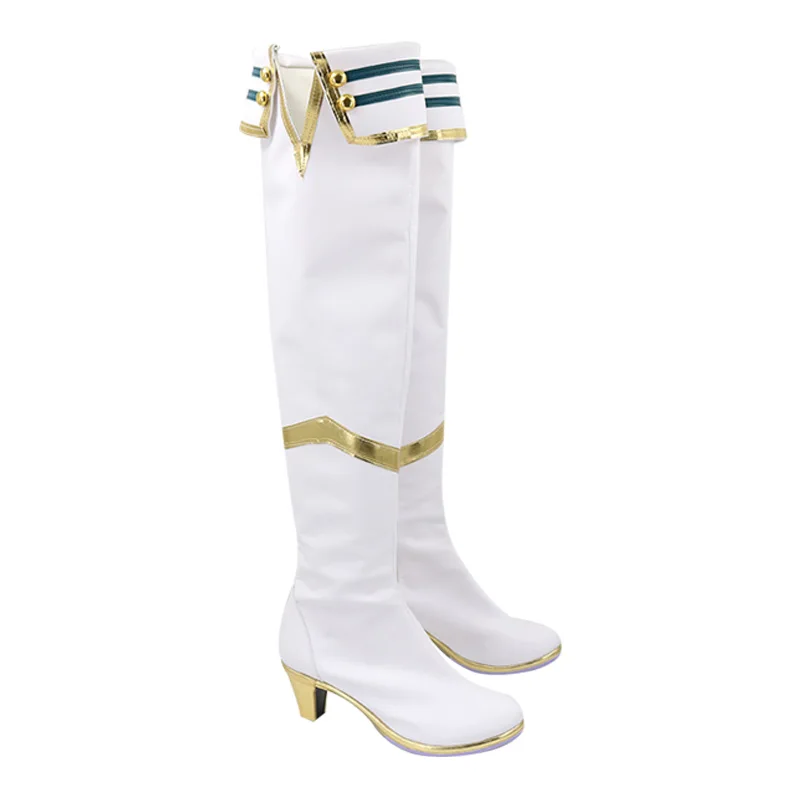 Jogo bonito derby cesario cosplay sapatos botas shiizario cosplay longboots para festa de halloween adultos mulheres homens