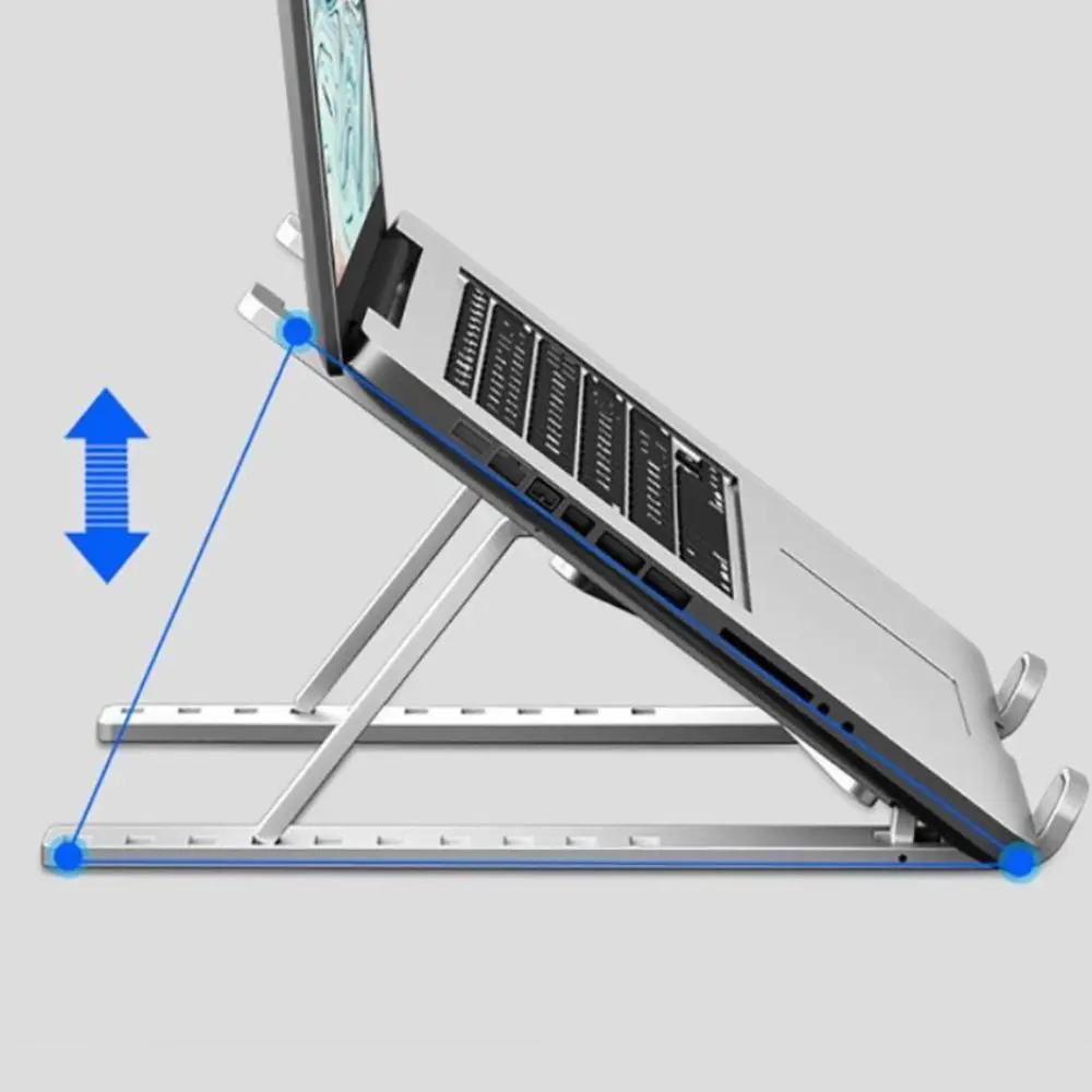 

ABS Laptop Holder Stand Foldable Lifting Laptop Cooling Bracket Aluminum Alloy Lifting Cooling Holder Foldable Laptop Stand