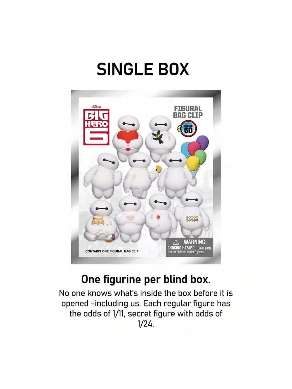 พวงกุญแจบลายด์บ็อกซ์ลิขสิทธิ์แท้จากบิ๊กฮีโร่ 6 ของขวัญจากดิสนีย์ 1 ชิ้น ตุ๊กตาพีวีซีแบบสุ่ม 3 มิติ ติดกระเป๋า คลิปหนีบกระเป๋า ของสะสมอนิเมะ