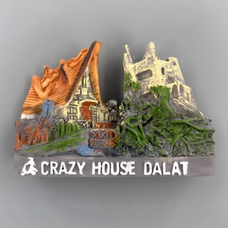 Vietnam Fridge Stickers Đà Lạt Travel Souvenirs Crazy House Hanoi Nha Trang Fridge Magnets Home Decoration Wedding Gifts