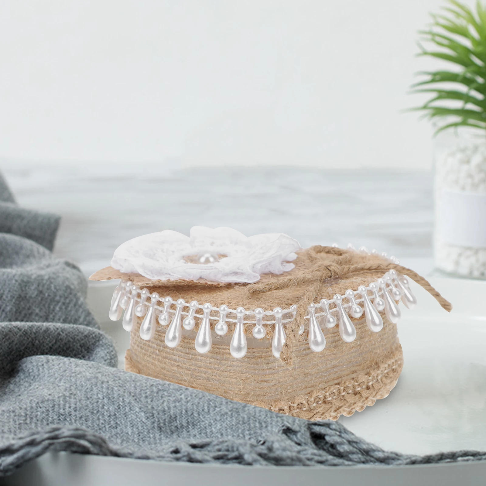 

Decoration Heart-shaped Ring Pillow Packing Case Bow Tie Jewellery Storage Finger