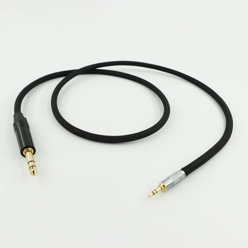 Canare L-4E6S スター クアッド 3.5mm ～ 6.35mm TRS ステレオ ケーブル シールド付き OFC PC/ミキサー用 ブラック ​