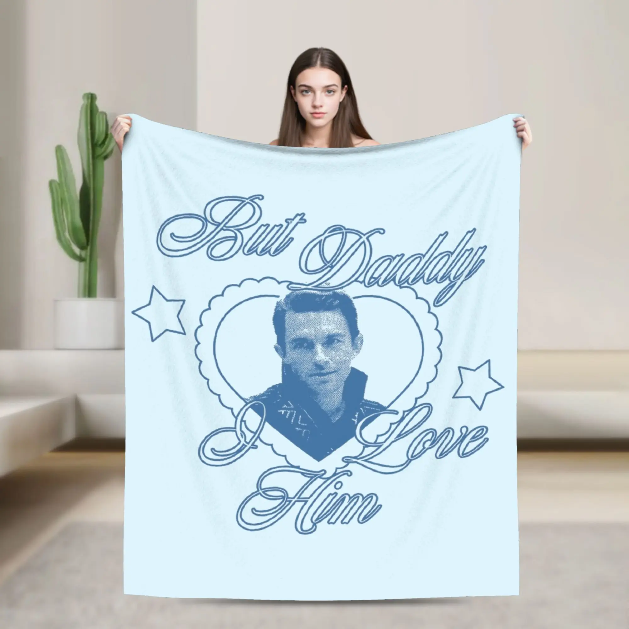But Daddy I Love Him Jonathan Bailey Wicked Movie Blankets Velvet Autumn/Winter…