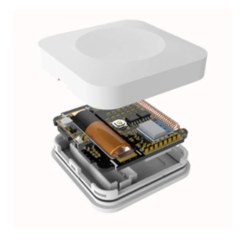 JABS-Tuya 2.4G WIFI สําหรับ 433Mhz Wireless Water Sensor IP66 กันน้ํา 4.5 ซม.สําหรับ 433Mhz สีดําวาล์วทองเหลือง Tuya App การตรวจสอบ