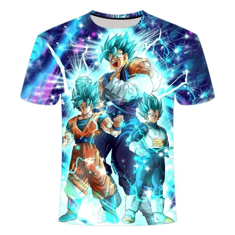 2026 Neue Sommermode Dragon Ball T-Shirt Wukong 3D-Druck Fußball Sport Freizeit Schnelltrocknendes Familien-Matching-T-Shirt – Detail 9