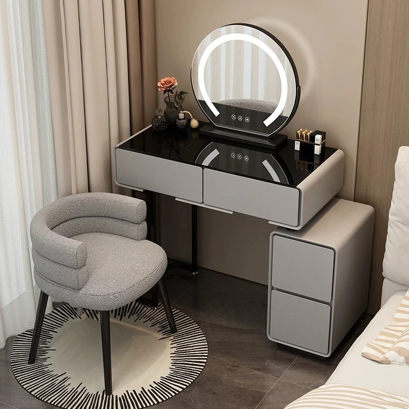 Farmhouse Hidden Dressing Tables Glass Elegant Coffee Black Vanity Desks Workbench Sectional Tocador Maquillaje Funiture Home