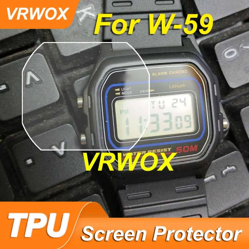 3Pcs Protector W-59 W800 GBX100 DW-5600 F-91 B5000 5610 W217 GBD-200 A700 HD Clear Anti-Scratch TPU Nano Screen Protector