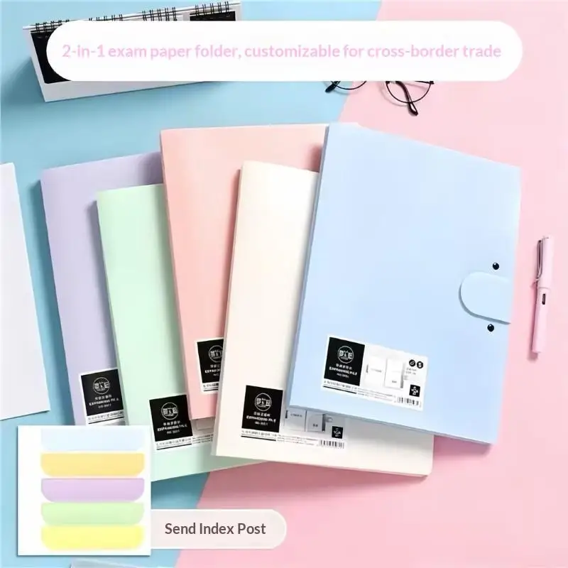 Organisateur de documents A4 multifonctionnel pour bureau, classeur de papier A4 coloré, étanche et anti-poussière