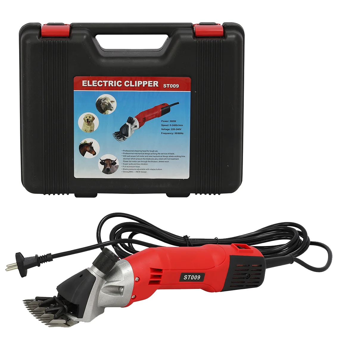 Alat Cukur Rambut Hewan Profesional Fader Torsi Tinggi Pengisian Daya Alat Cukur Rambut Hewan Peliharaan Fader