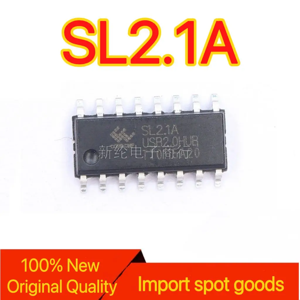 【10PCS】Original genuine SL2.1A SMT SOP-16 one to four USB 2.0 HUB chip controller chip