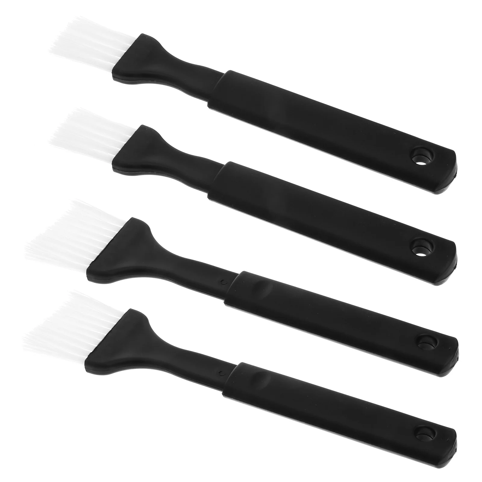

4pcs Silicone Bbq Brush Set 2 Big 2 Small Heat Resistant Baking Roasting Grilling Tool Plastic Bristle Cooking Brush