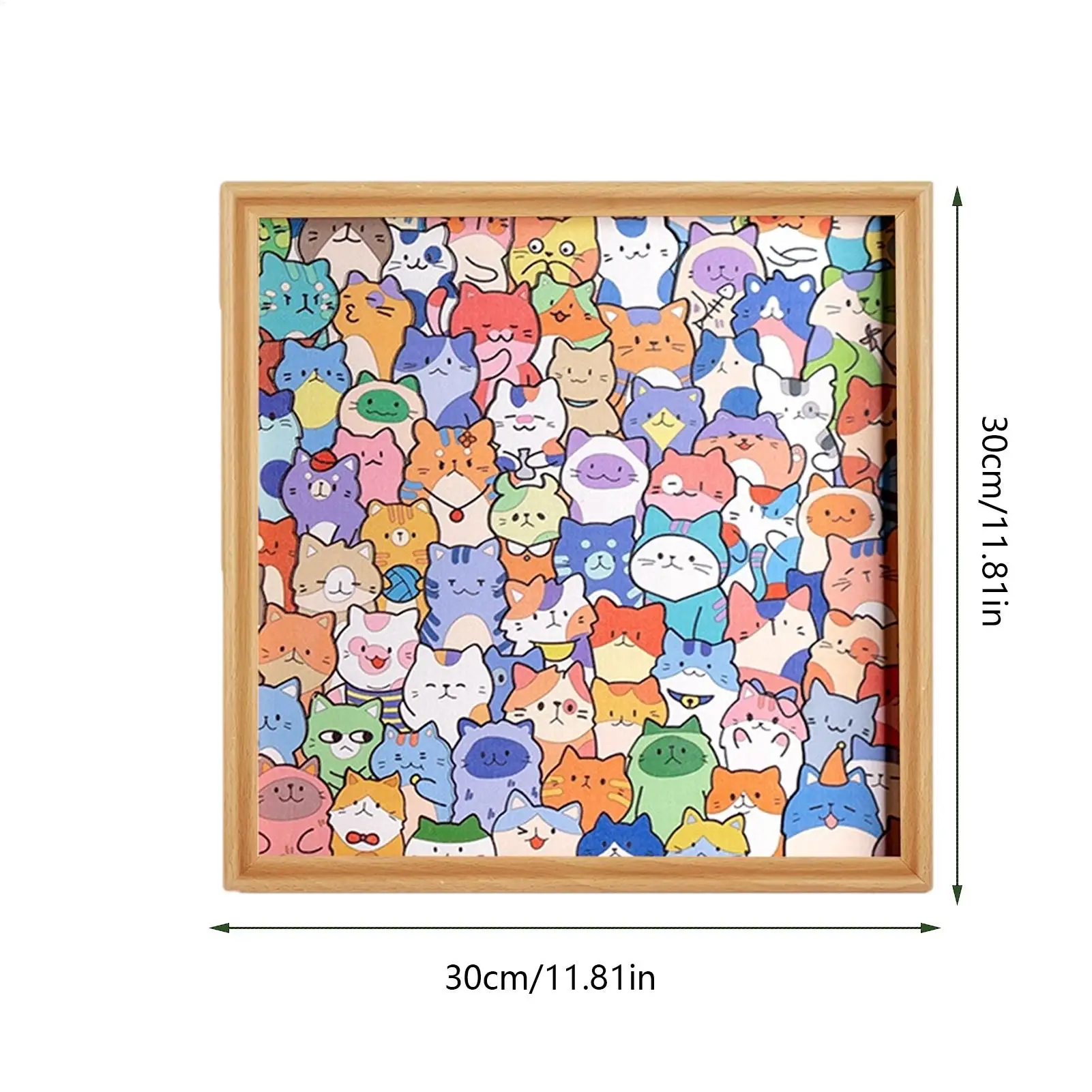 Cat Puzzle Coloring Cat Educational Toys Cute Kitten Painting Puzzle Games For Kids Boys Girls Travel Homeschool Classroom