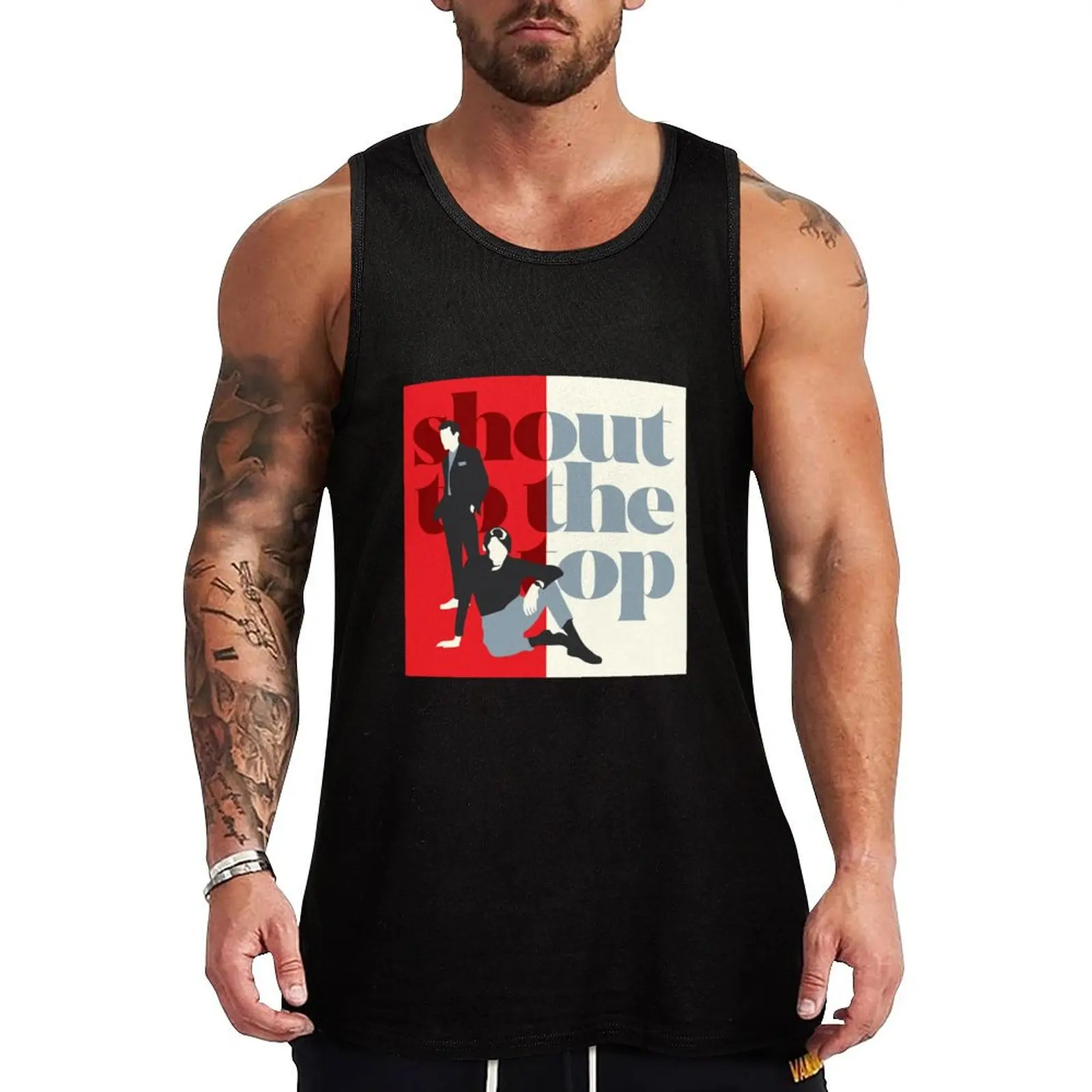 Shout to the Top Tank Top sleeveless gym shirt man fitness best selling products