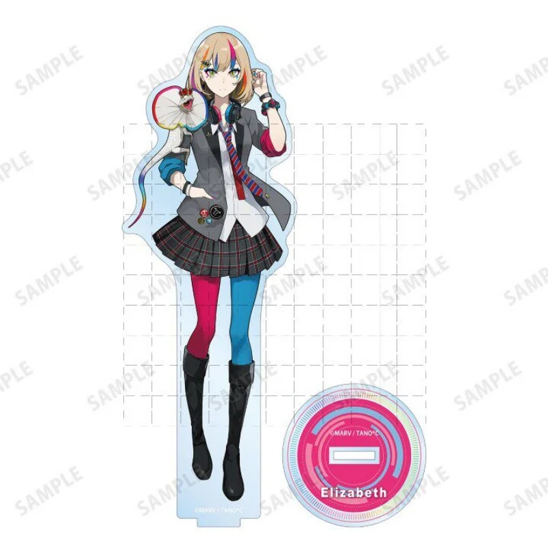 WACCA Character Elizabeth 15cm Acrylic Stand Model Plate Keychain Desk Decor Animation Peripheral Festivals Gifts