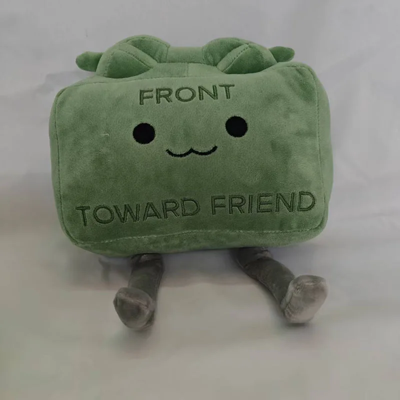New Clay the Claymore Plush Doll Kawaii Green Square Doll Pillow Accessories Gift Collection Model For Kid Birthday Gifts