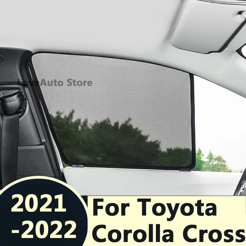 

For Toyota Corolla Cross XG10 2021 2022 2020 Car Sunshade Magnet Protection Back Front Rear Window SunShade Visor Protector