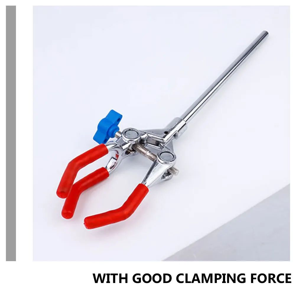 

2 Pcs Laboratory Test Tube Clamp Plating Flask Clip Flasks for Adjustable 3-prong