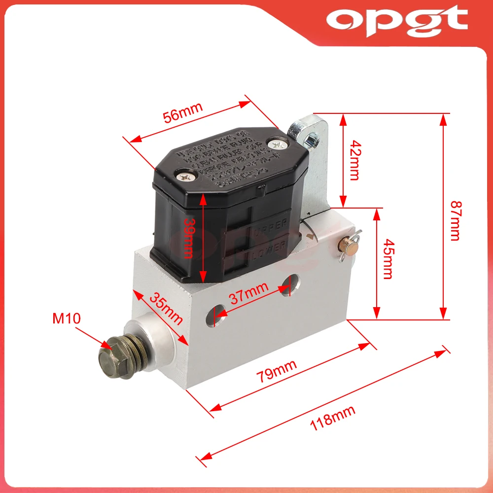 OPGT High Quality Rear Foot Hydraulic Master Brake Pump For Drift track Kart DIY Three Wheel Quad Karting Buggy ATV Modification