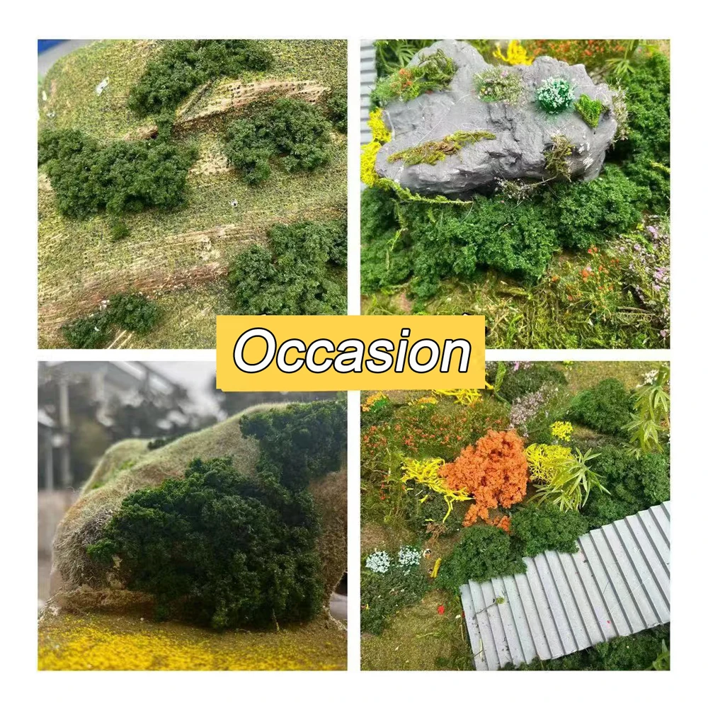 20/30/100G Model Shrubs Bushes Agglomeration Sponge Model Material Railway Train Tree Powder Military Layout Miniature Scene