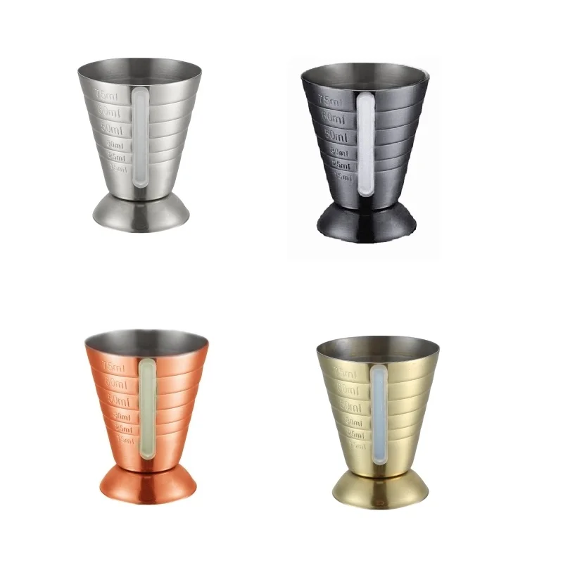 

15-25-30-50-60-75ml Transparent Jigger Measuring Cup Tools Bar Measure Cocktail Jigger Bar Tool