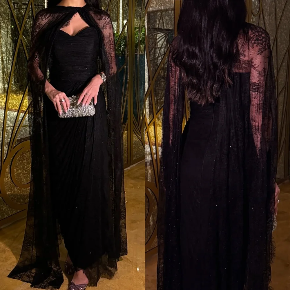 

Customized Modern Style Elegant Lace Ruched Straight Strapless Long Dresses Bespoke Occasion Dresses Sizes Available Intricate