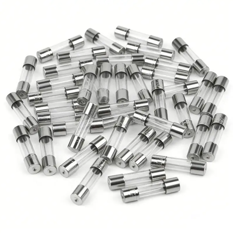 Fast-blow glass tube fuses 5x20mm 6x30mm 0.2/0.25/0.5/0.75/1/2/3/4/5/6/8/10/15/20/25/30A fuses