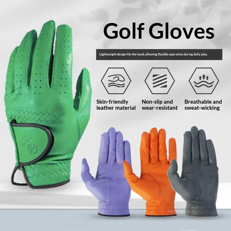 Men's golf gloves for indoor protection and outdoor sun protection, single left-hand training glove