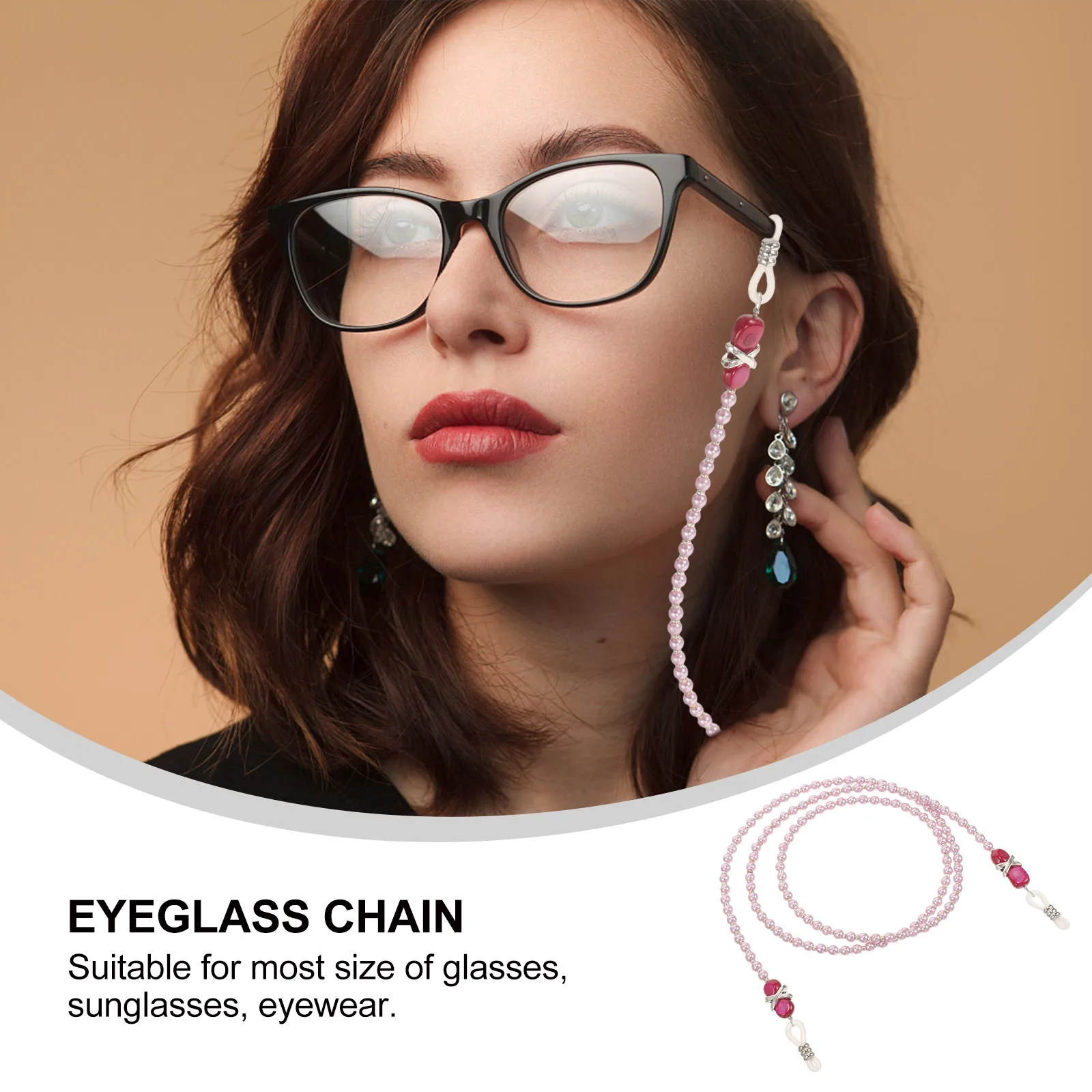 

Beaded Glasses Chain Imitation Pearl Eyeglass Necklace Stylish Sunglasses Strap Holder for Women Eyewear Lanyard