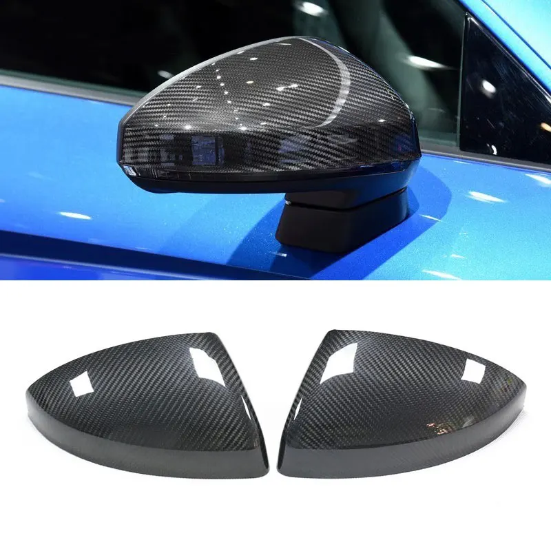 

For Audi AUDI new TT TTS R8 dry carbon fiber rearview mirror shell, attached reverse cover replacement mirror shell 2016+