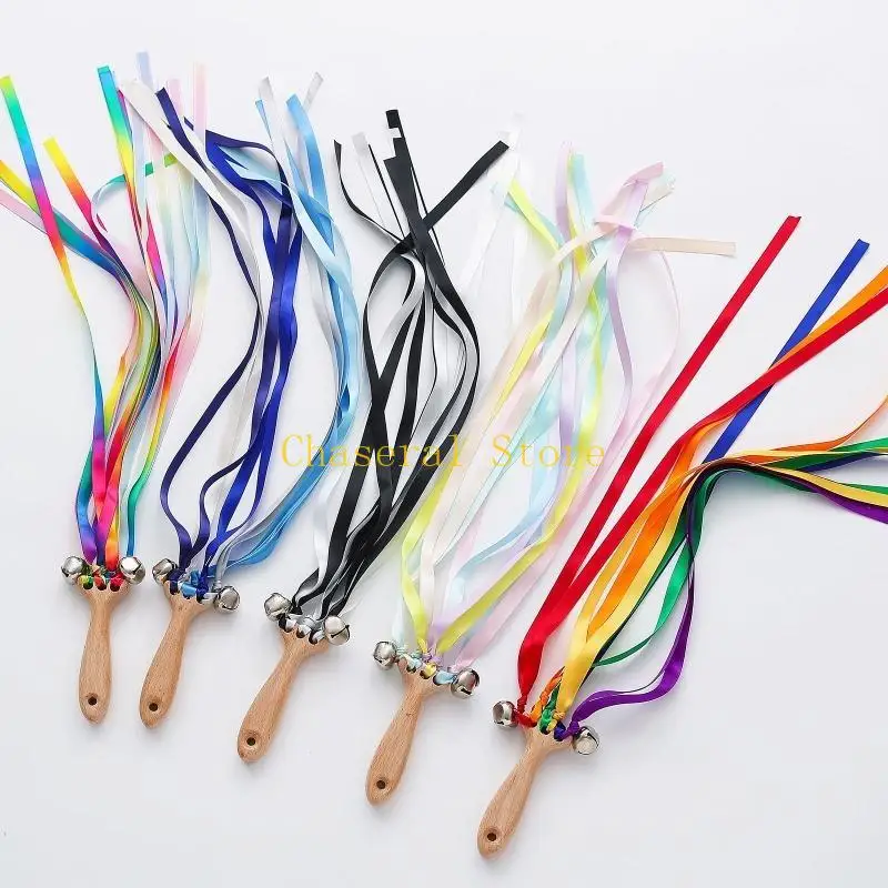E7ce Baby Hand Kite Wstążka Wand Teether rozpoznawanie sensoryczne nadrukowana wstążka