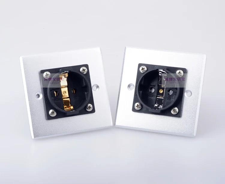 Wall plug 86 square panel socket FI-E30 (G) (R) gold-plated rhodium plated version