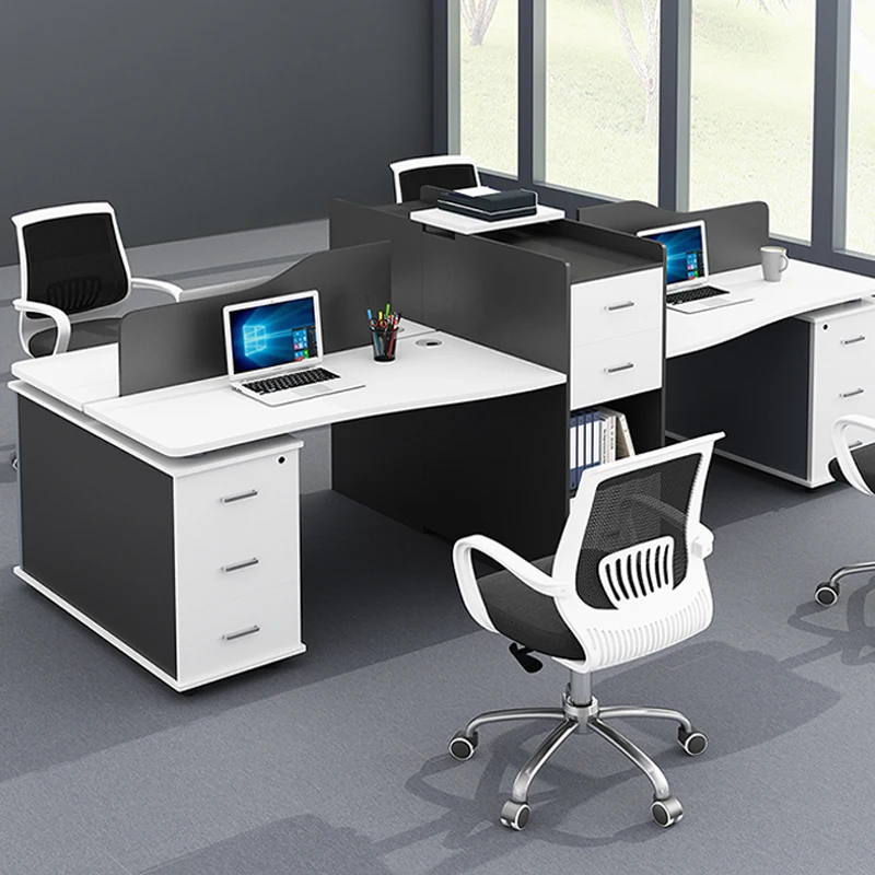 Muebles de oficina, escritorio simple, silla, escritorio para personal, pantalla, escritorio de trabajo, cabina, mesa para personal, asiento para 2/4/6 personas