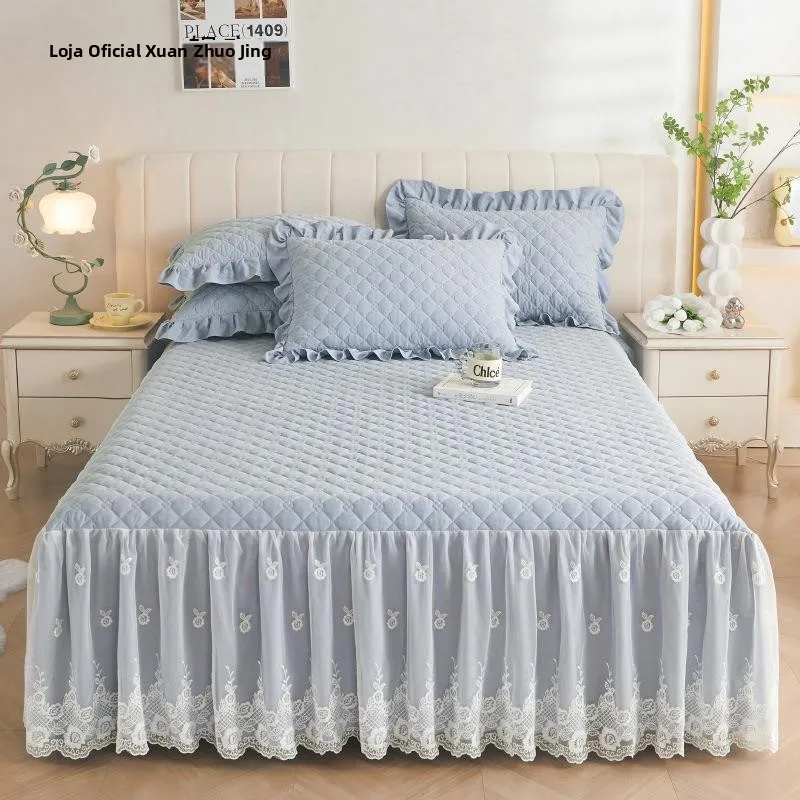 housse-de-lit-coreenne-haut-de-gamme-en-coton-avec-dentelle-protection-universelle-pour-toutes-les-saisons-couleur-unie