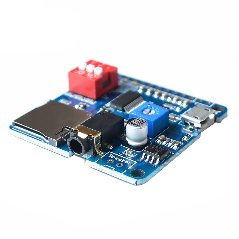 B48A Player Module Voice Sound Playback Module MP3 Player Module UART I/O Trigger Class D Amplifier Board 5W DY-SV5W