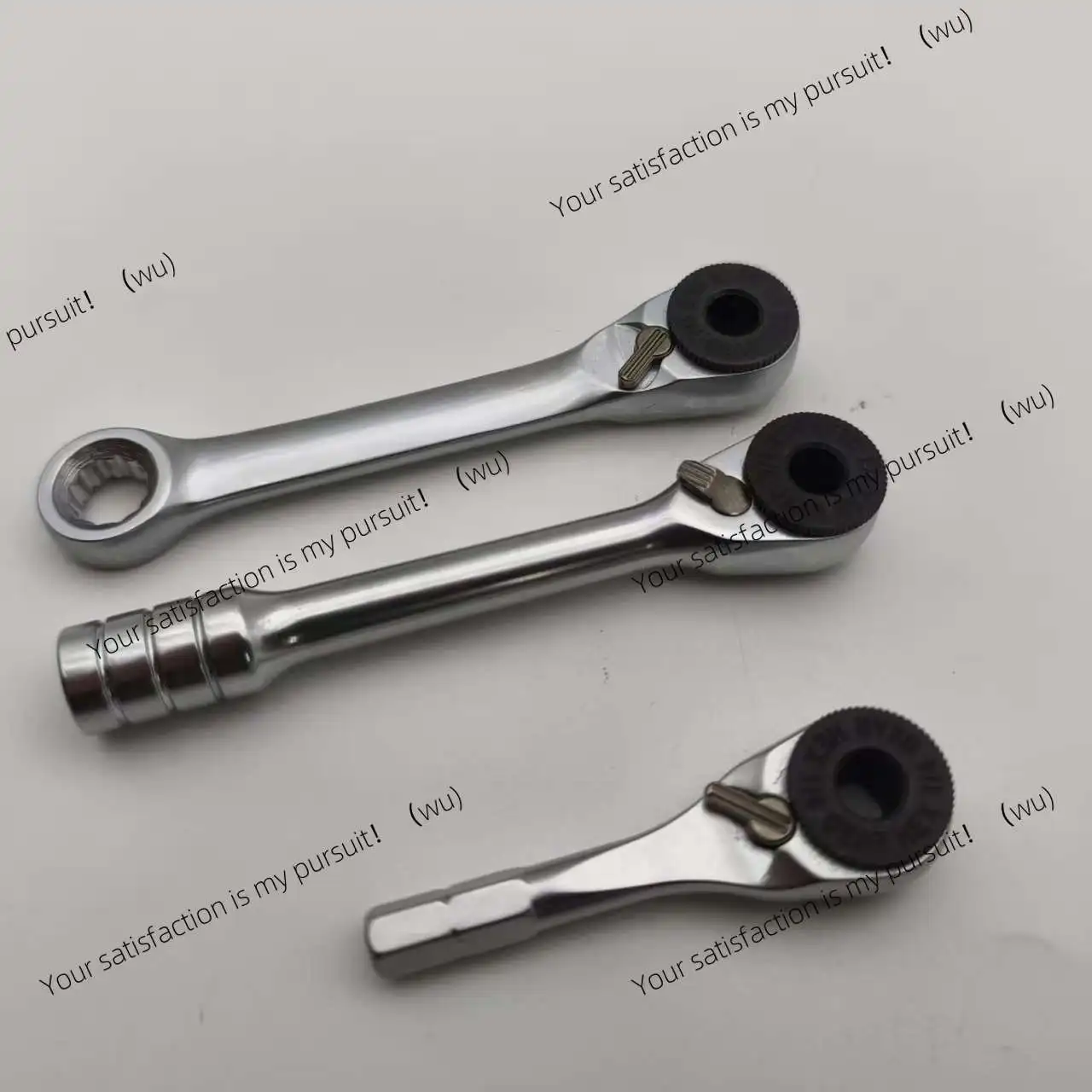 New double-headed mini ratchet wrench, front and reverse wrench for batch small fly sleeve in narrow and small space