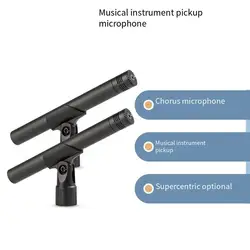 Microfono pickup per strumenti musicali a condensatore a diaframma piccolo a forma di cuore che punta il microfono per le prestazioni del coro
