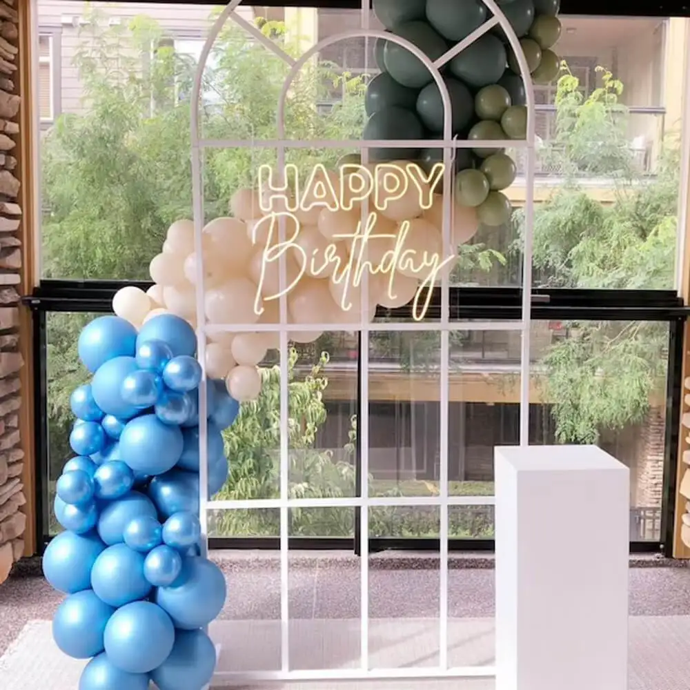 Happy Birthday Neon Sign Custom Party Neon Sign Acrylic Flex Led Custom LED light Yard Decor Sign Personalized Gift For Her