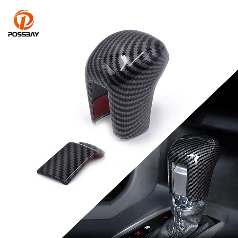 Car Gear Shift Knob Cover Trim Carbon Fiber Look for Honda Civic Sedan Hatchback LX EX EX-L Sport Touring 2016 2017 2018-2021