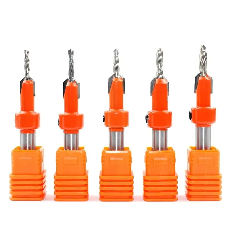 1PC 8MM 생크 밀링 커터 나무 조각 HSS 목공 카운터 싱크 라우터 비트 나사 추출기 Remon 철거 목공