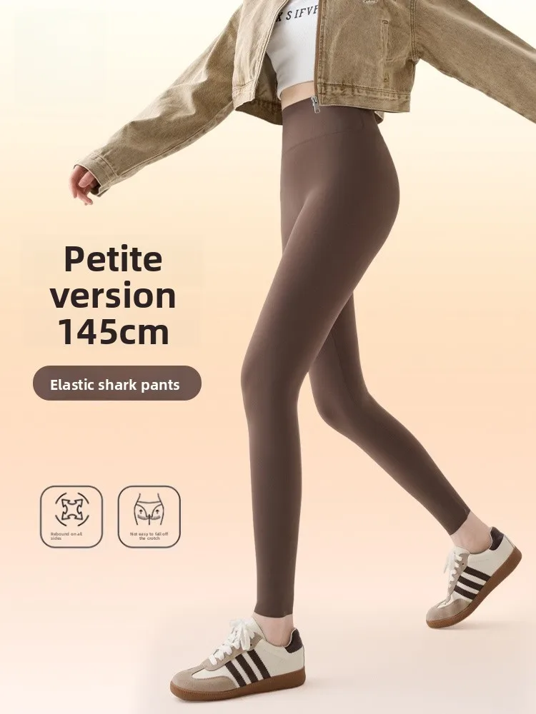 

High Waist Yoga Pants Women's Spring Autumn ark Skin Leggings Slimming Leg a Boting Trousers Fitn Nine Points